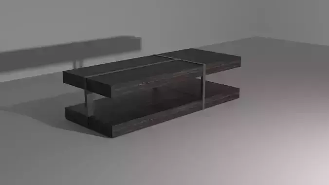 Table coffee with two shelves