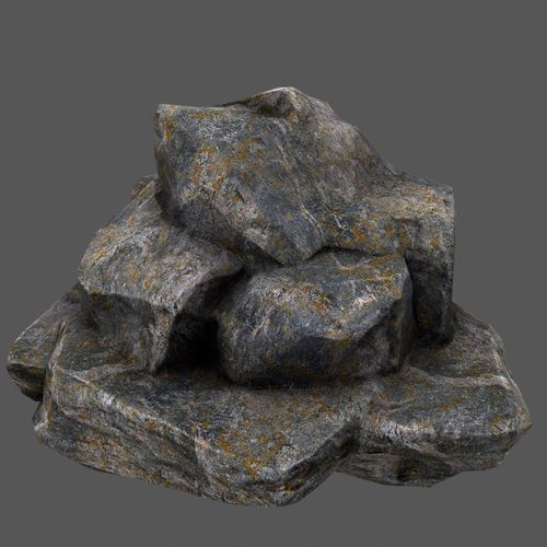 Rocks rock Low-poly 3D model