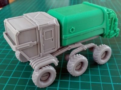 Garbage Truck - 28mm Sci-Fi 3D print model_5