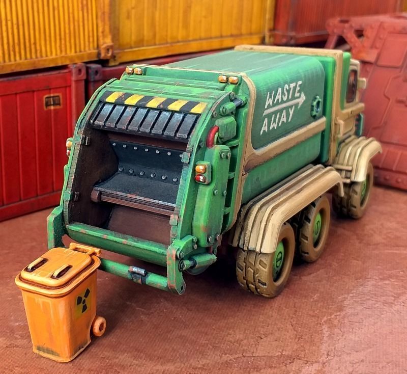 Garbage Truck - 28mm Sci-Fi 3D print model_2