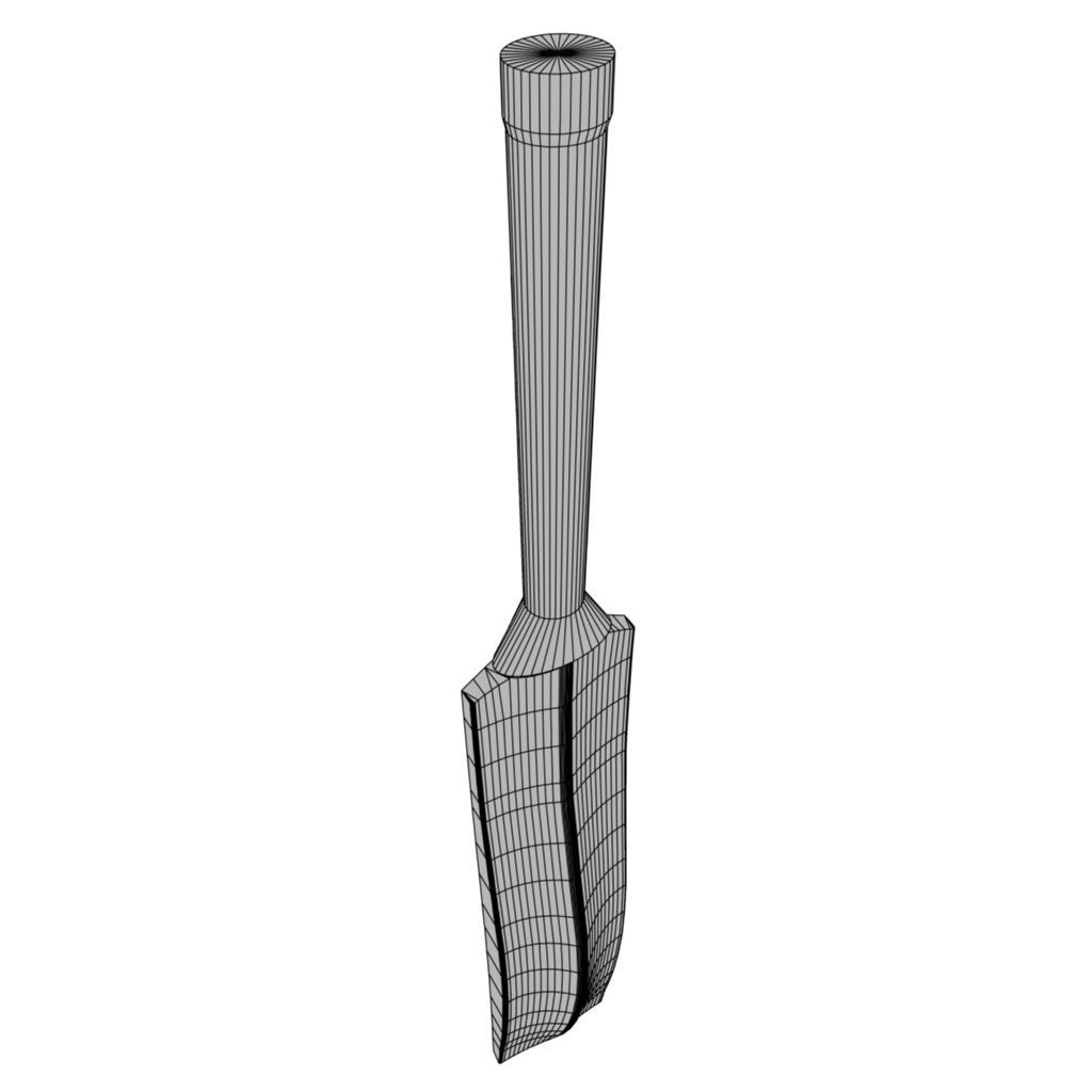 Cricket Bat Low-poly 3D model_8