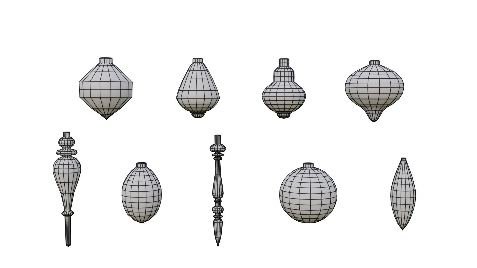 Christmas Decoration  Free low-poly 3D model_3