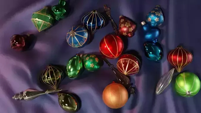 Christmas Decoration  Free low-poly 3D model