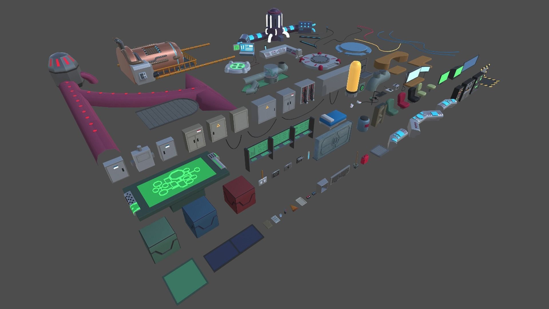 Among us Unity Modular edition Low-poly 3D model_9
