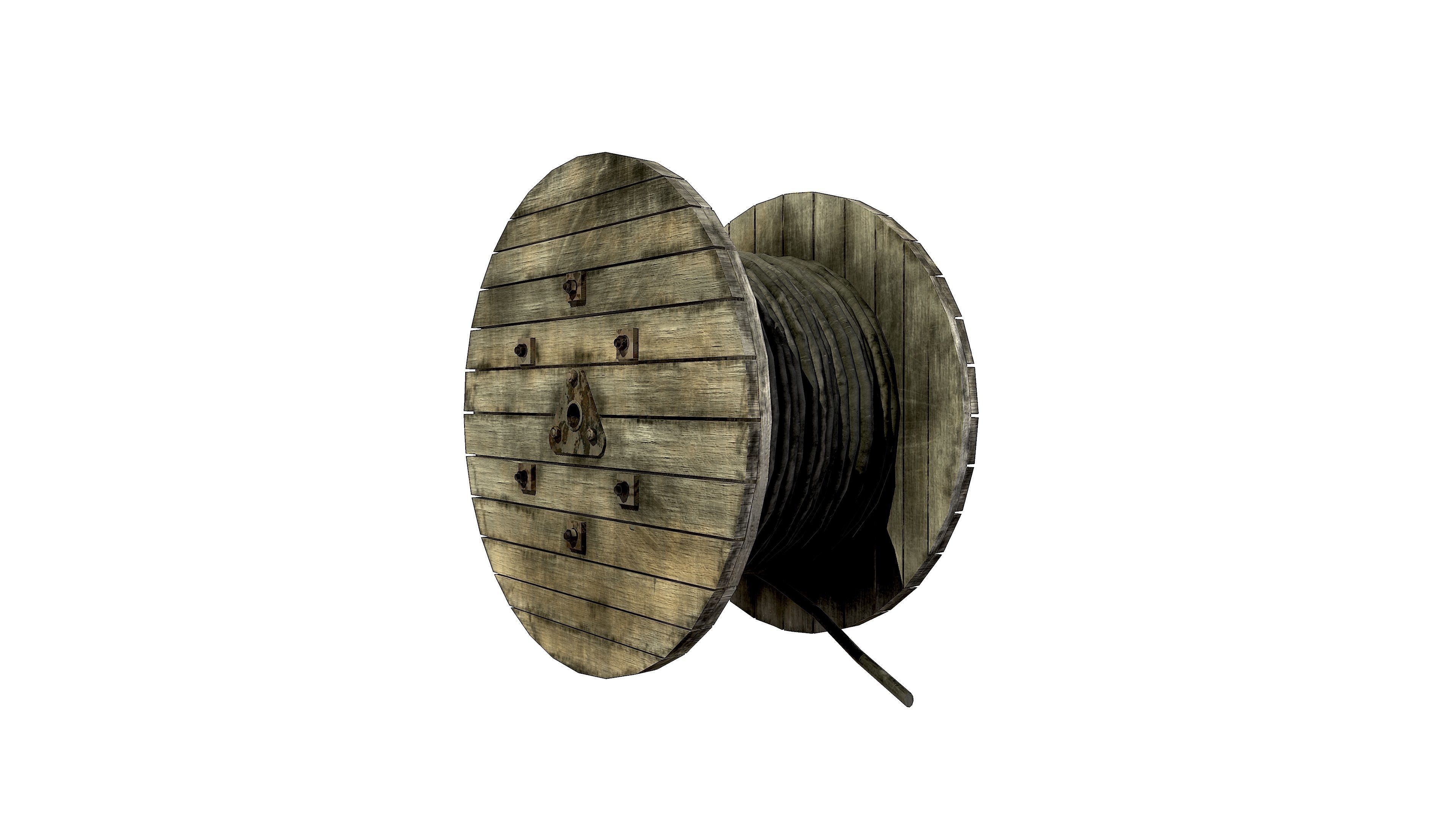 Cable reel 3D model_12
