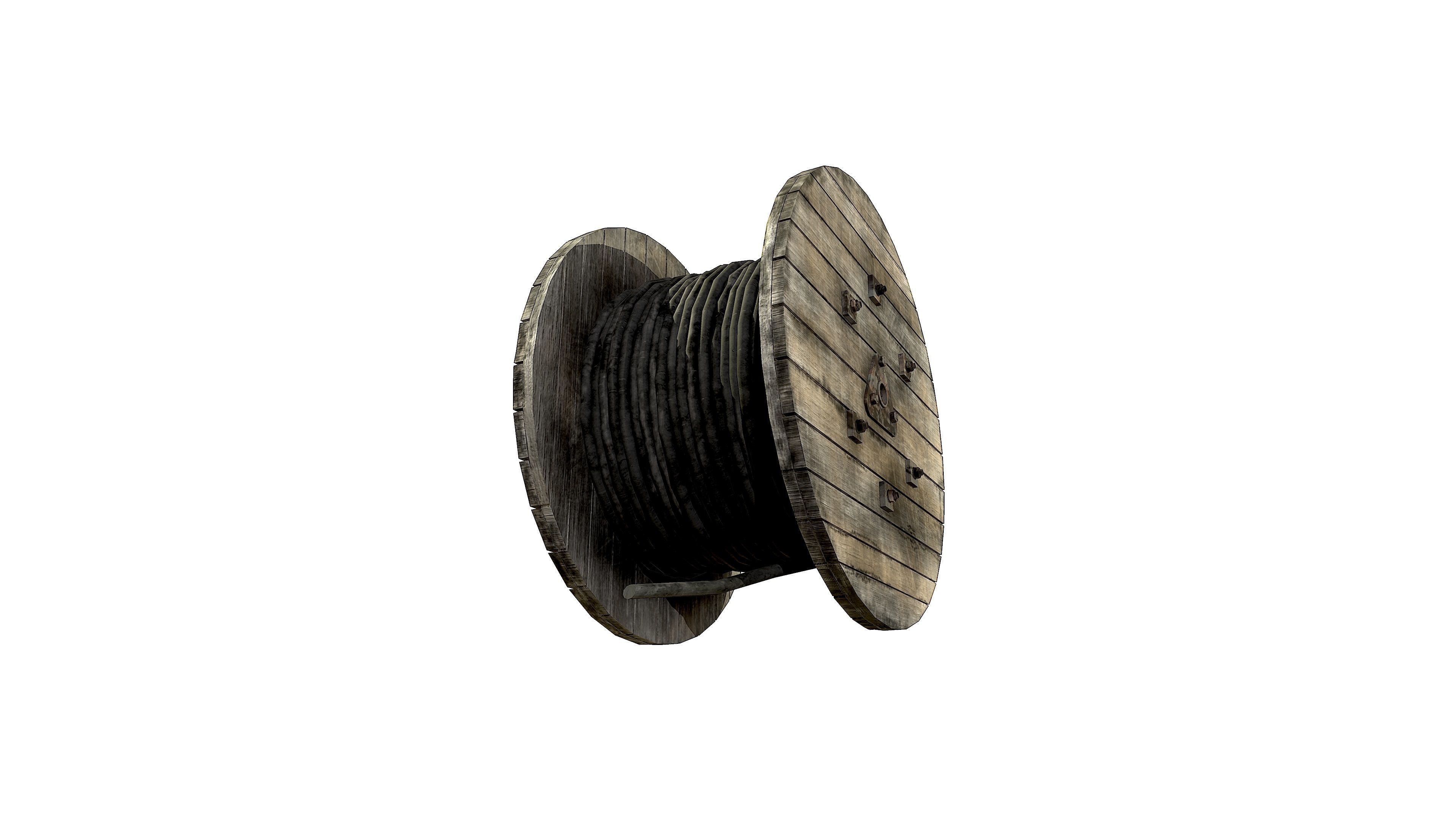 Cable reel 3D model_17