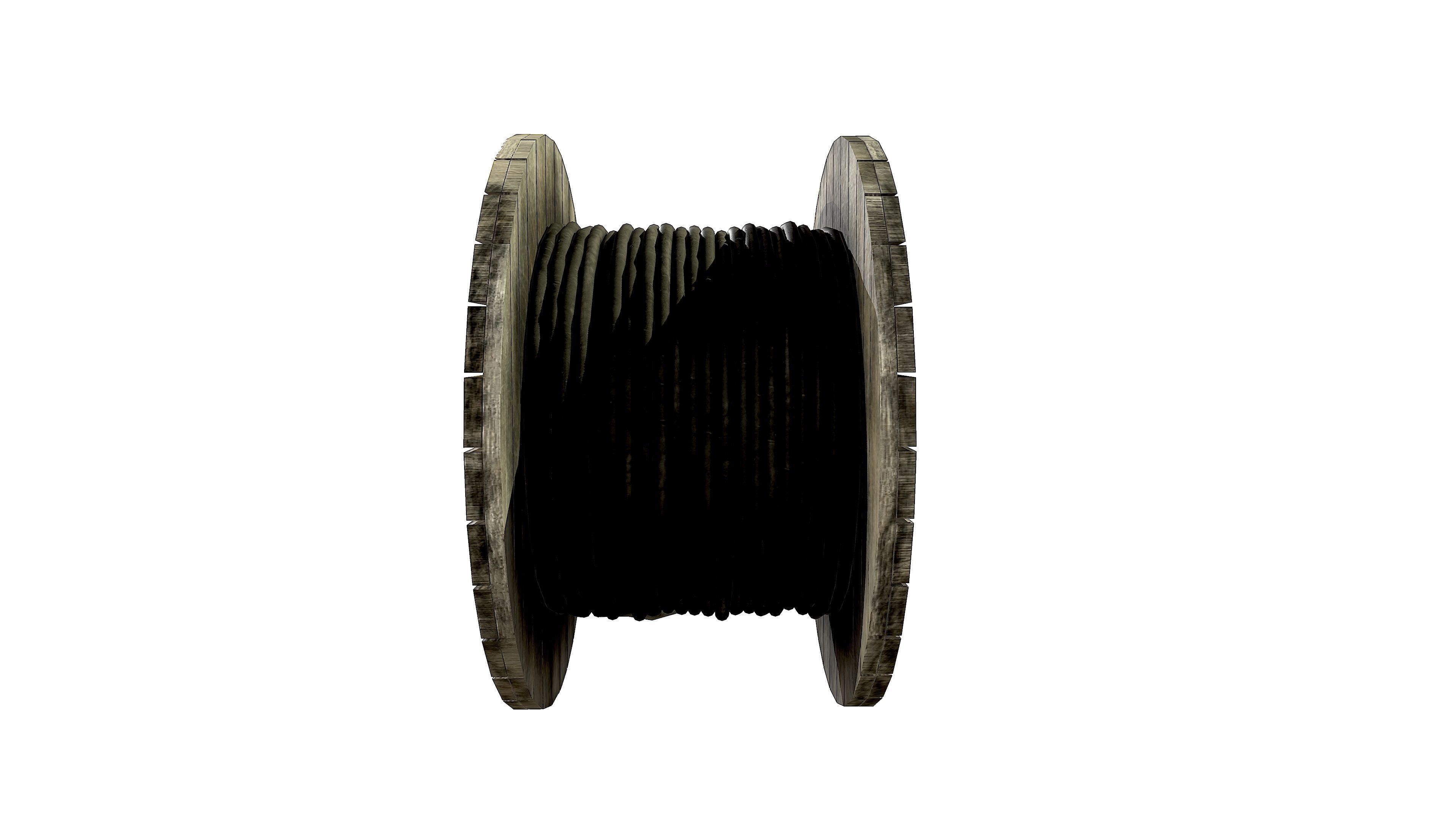 Cable reel 3D model_16