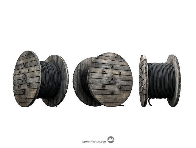 Cable reel 3D model Cable reel 3D model