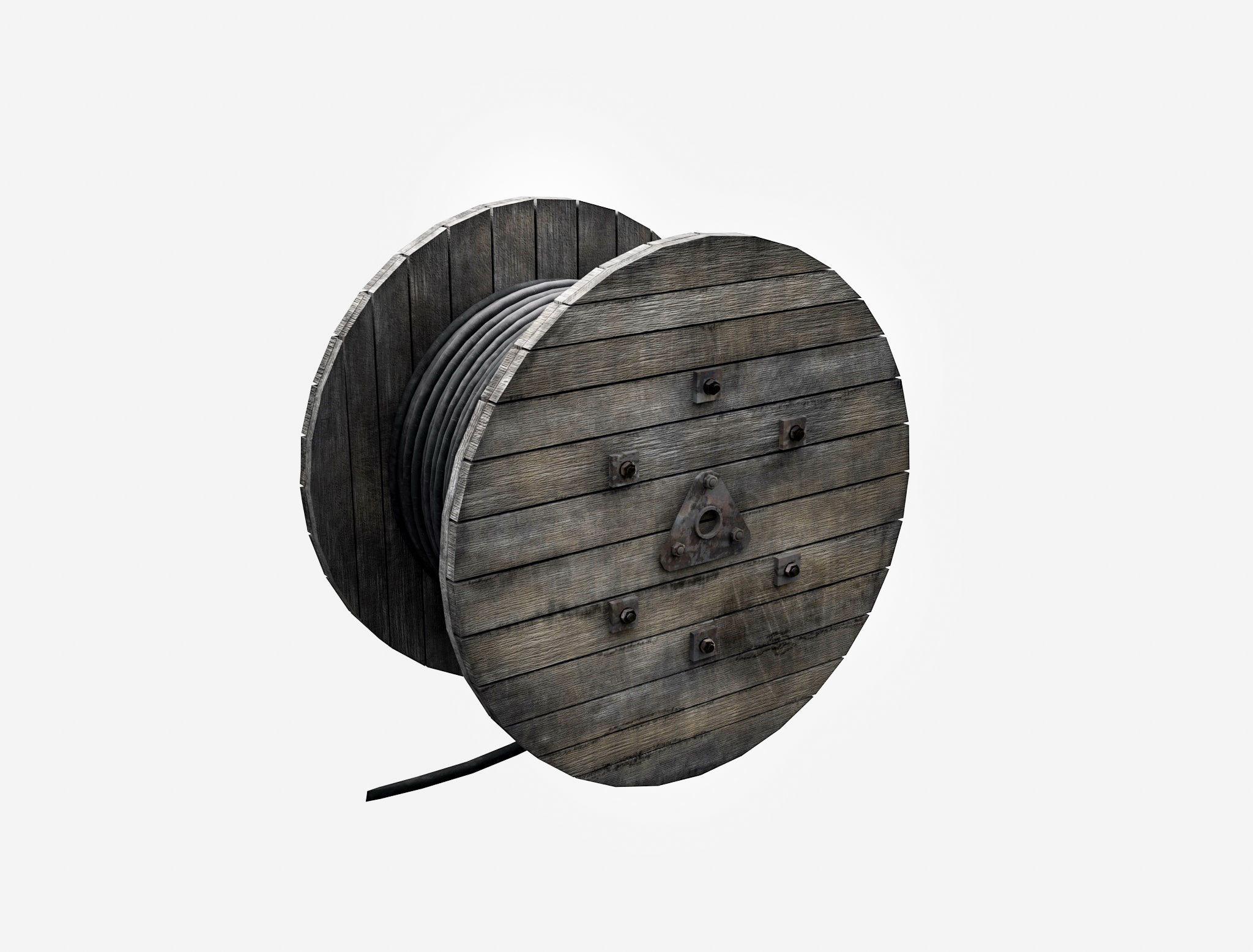 Cable reel 3D model_7