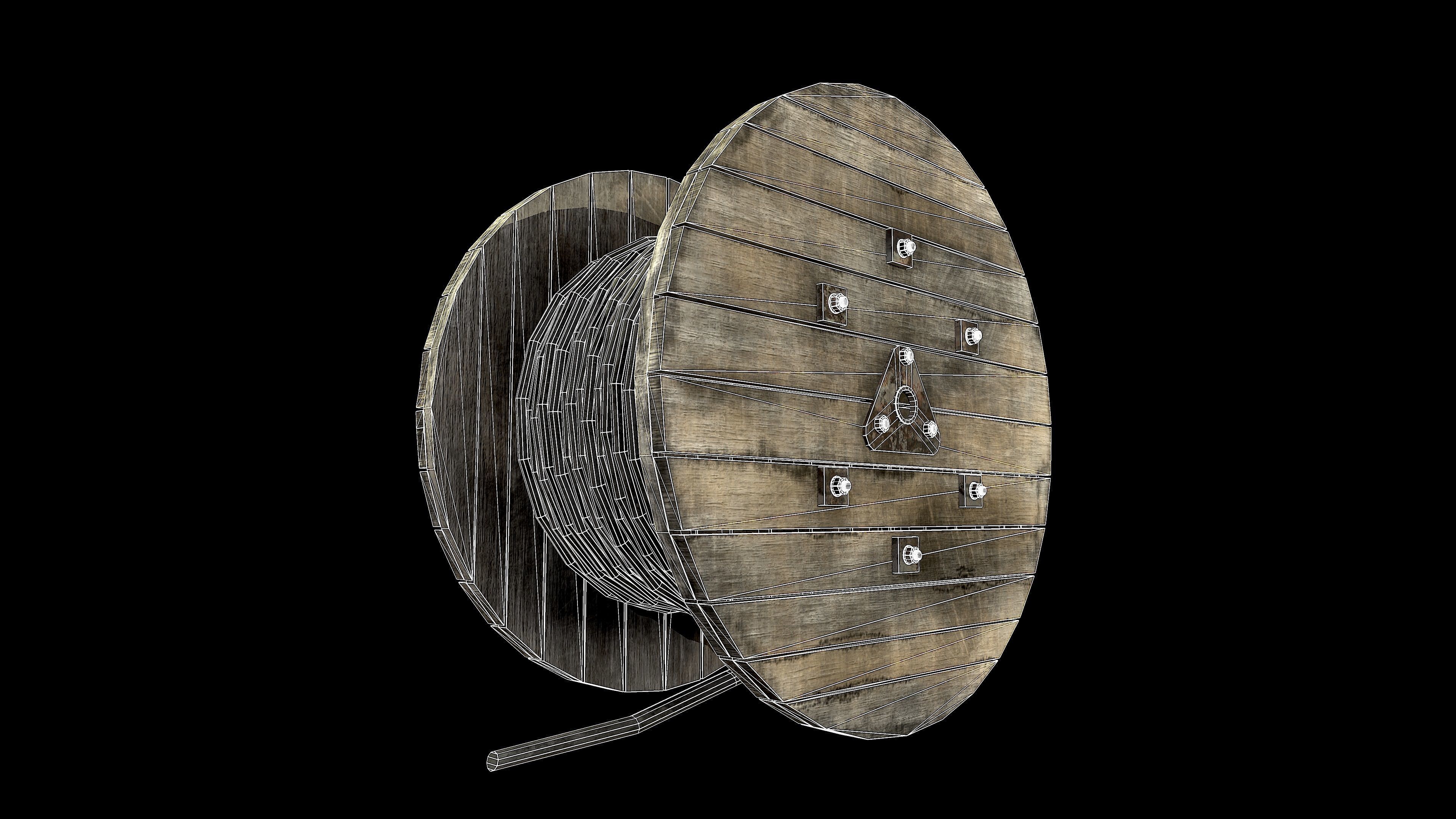 Cable reel 3D model_18