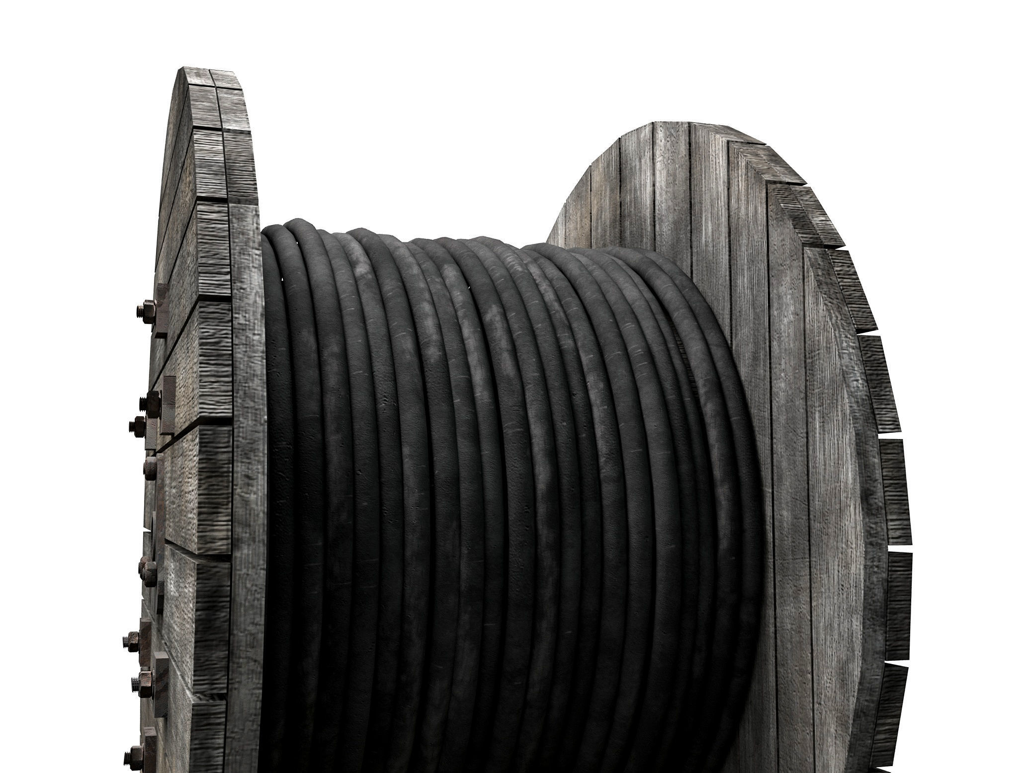 Cable reel 3D model_6