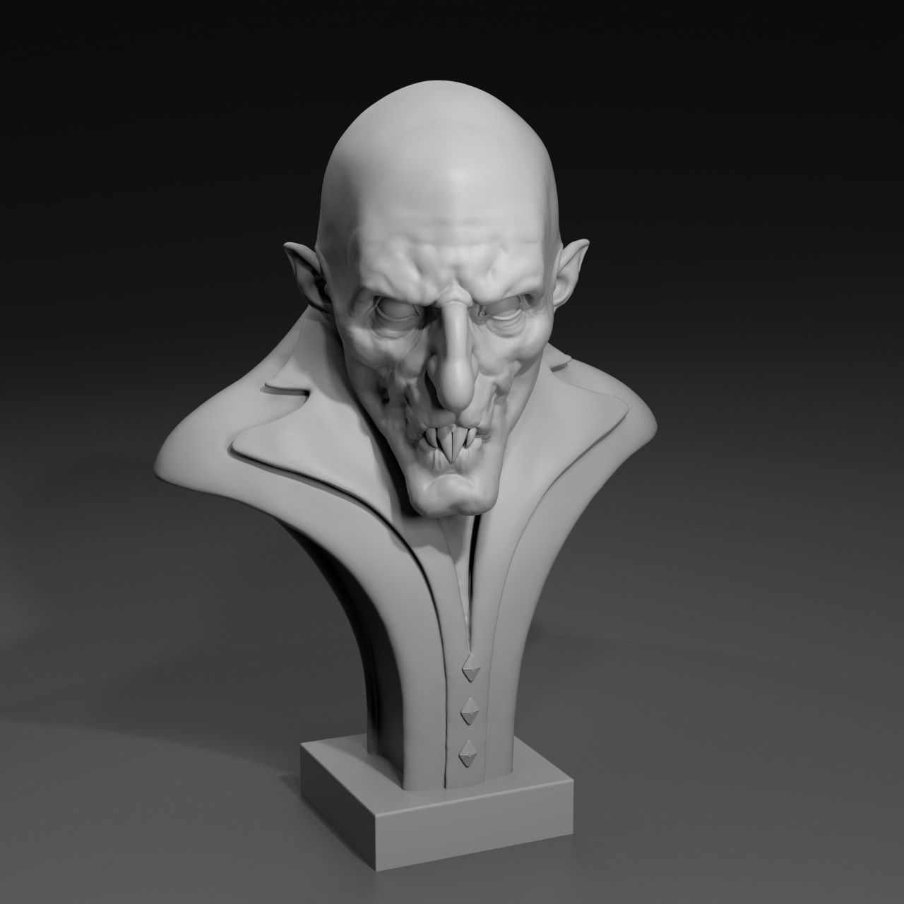 The Vampire bust of 3D model_1