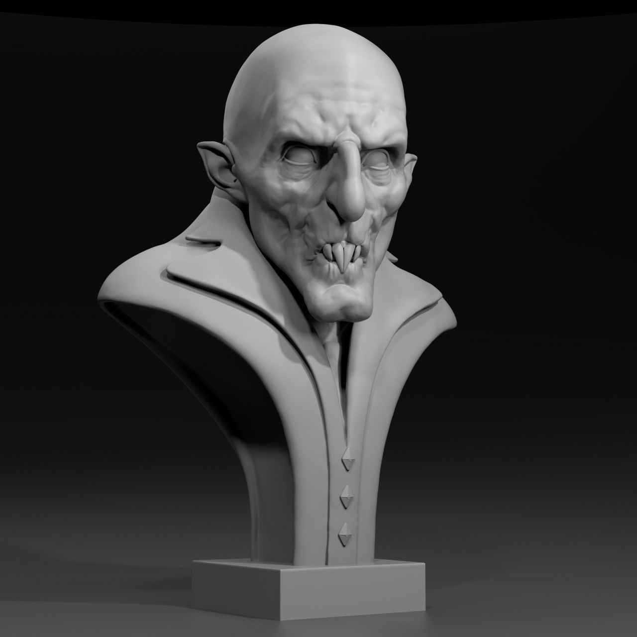 The Vampire bust of 3D model_2