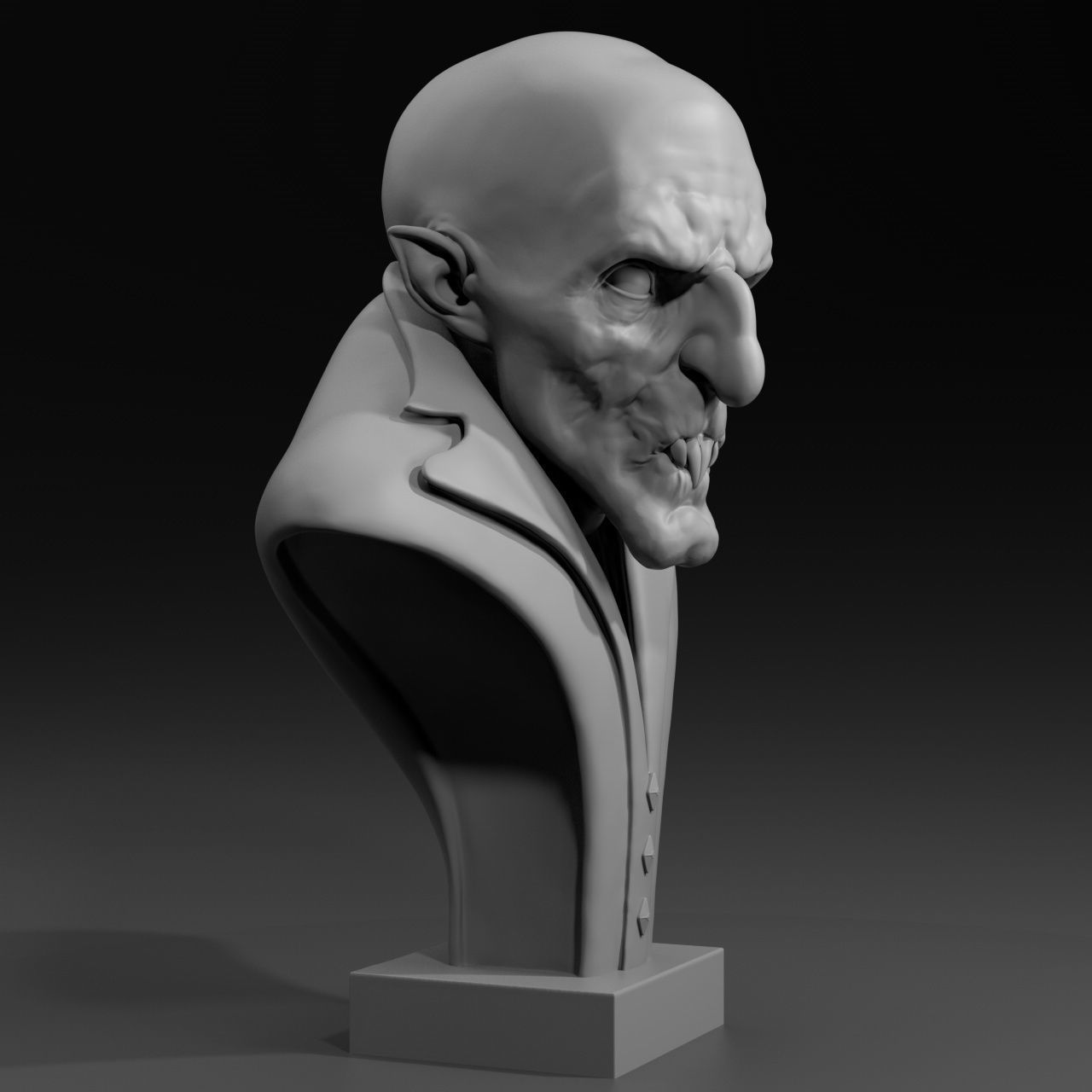 The Vampire bust of 3D model_3