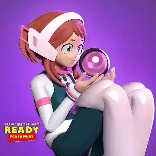 Ochaco Uraraka 3D print model