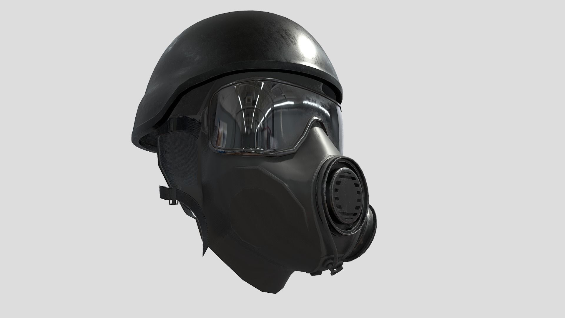 CT Mask Low-poly 3D model_2