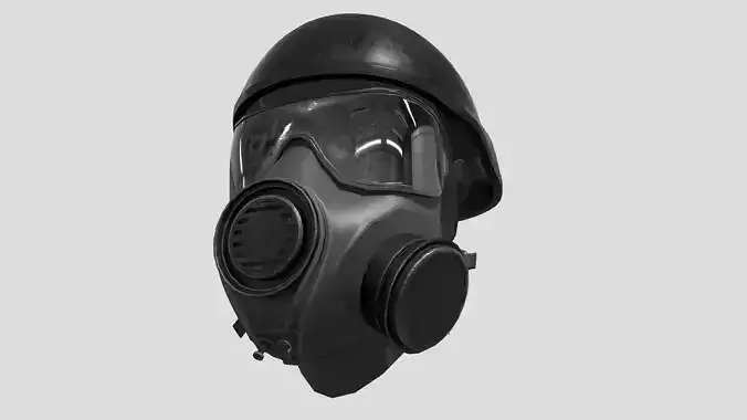 CT Mask Low-poly 3D model