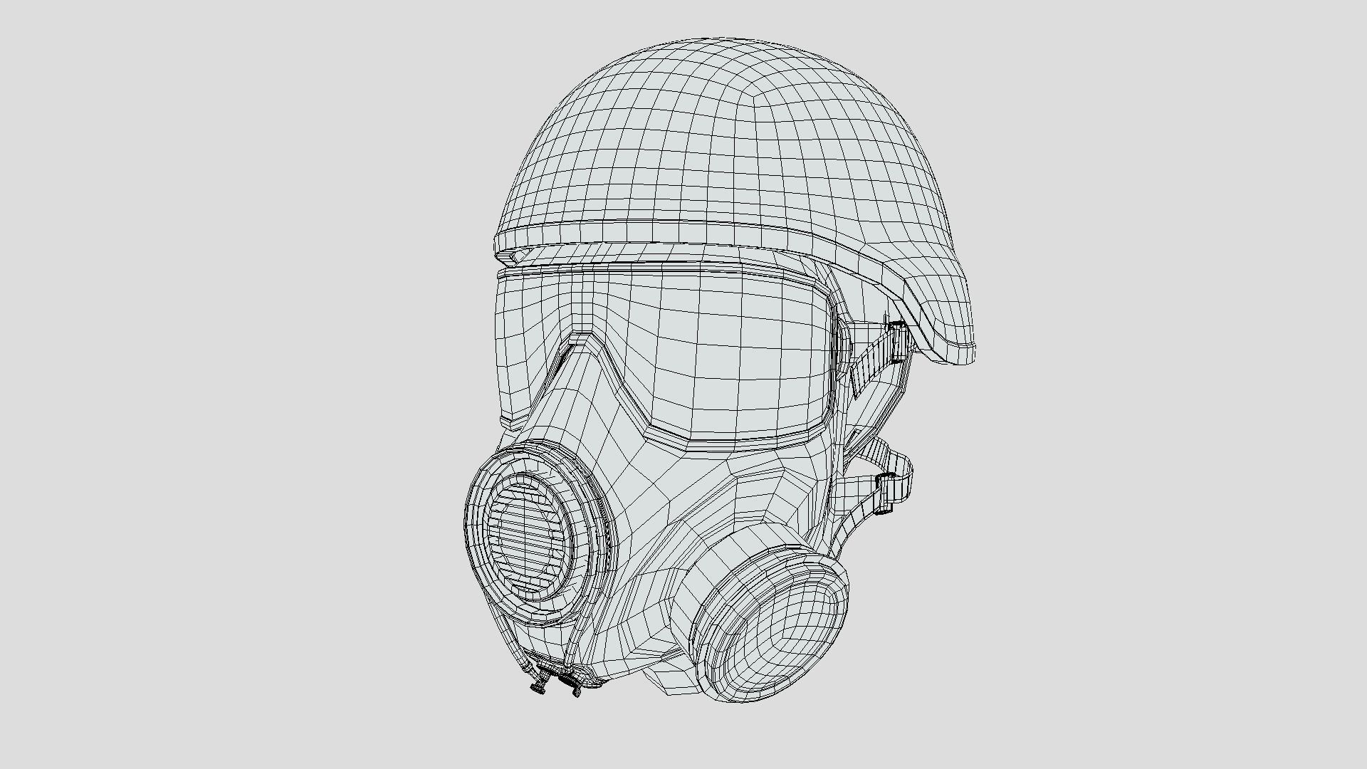CT Mask Low-poly 3D model_5