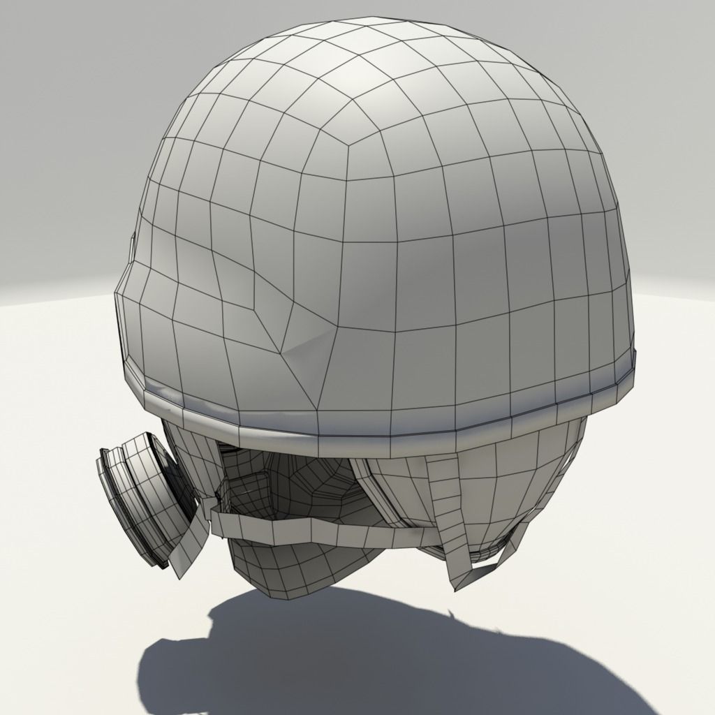CT Mask Low-poly 3D model_6