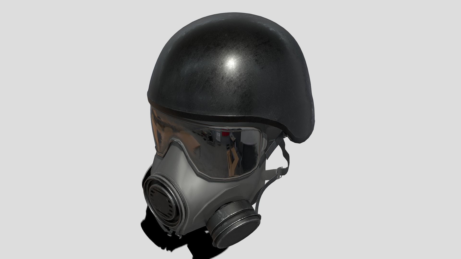 CT Mask Low-poly 3D model_4