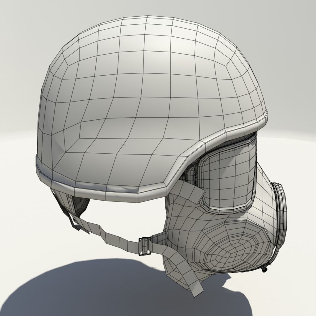 CT Mask Low-poly 3D model_7