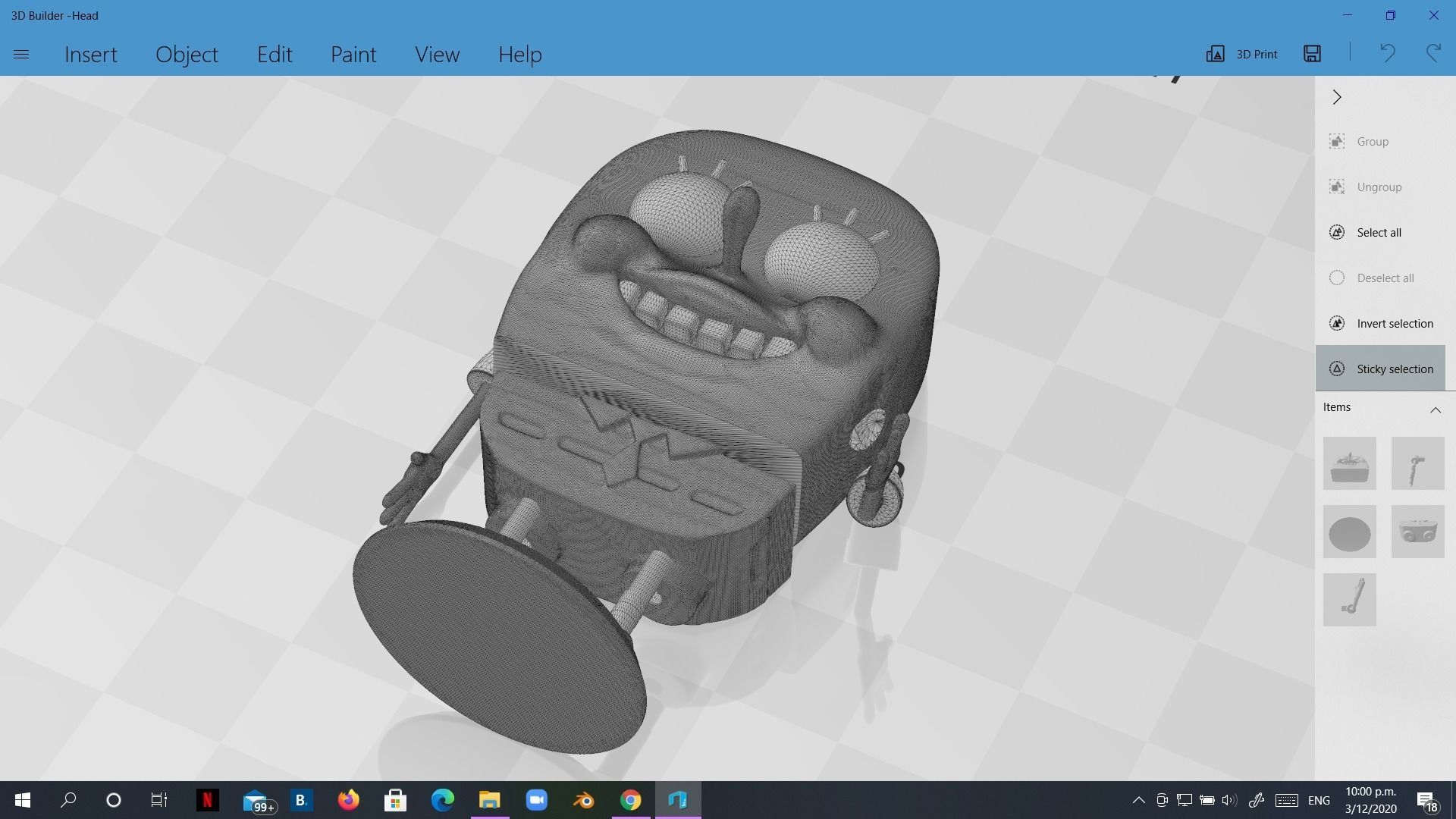 Spongebob meme sculpture 3D print 3D print model_13