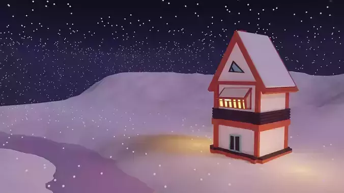 Winter Season Christmas House 4
