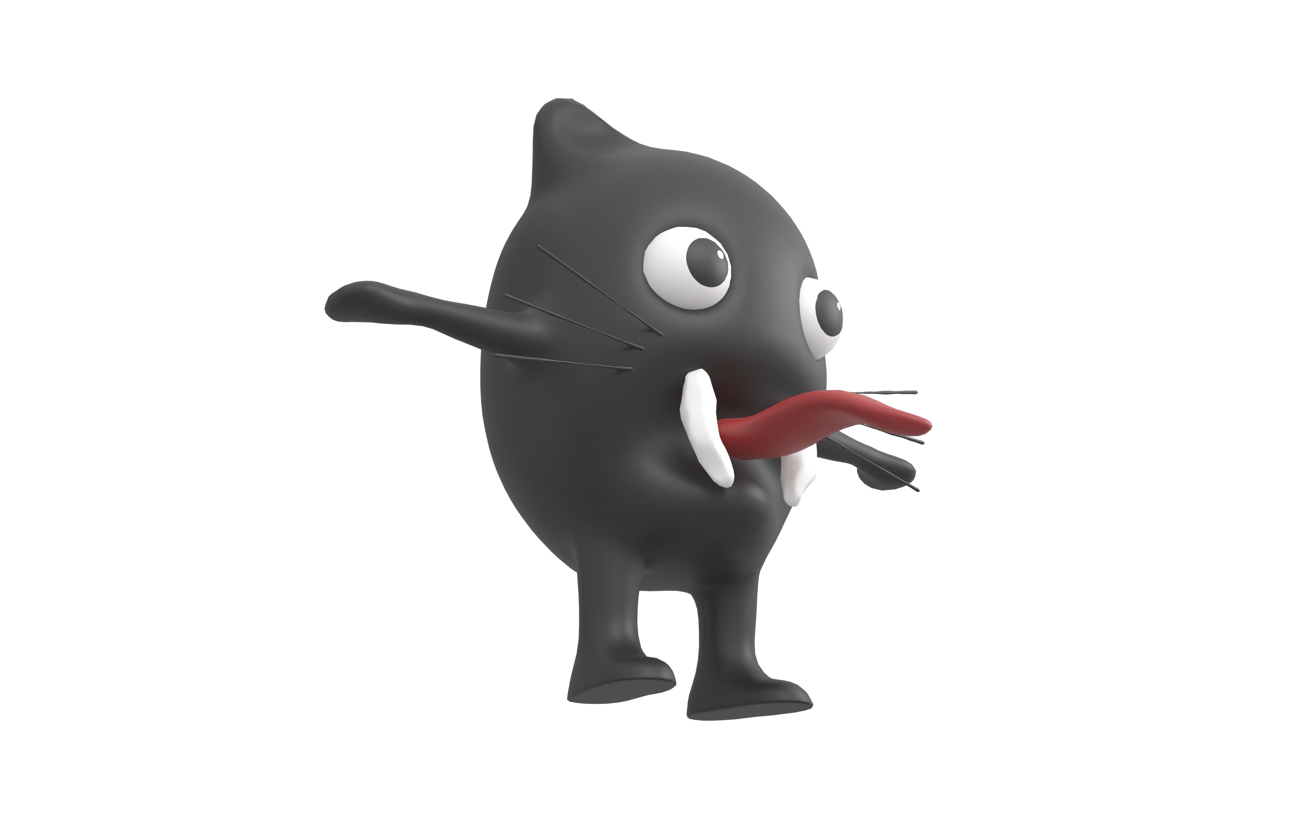 Aliens Monster v1 001 Low-poly 3D model_4