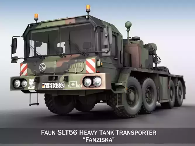 Faun STL-56 Tank Transporter 3D model