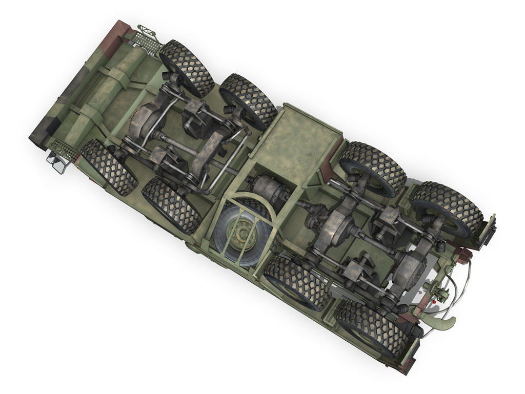 Faun STL-56 Tank Transporter 3D model_12