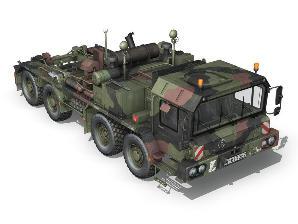 Faun STL-56 Tank Transporter 3D model_2