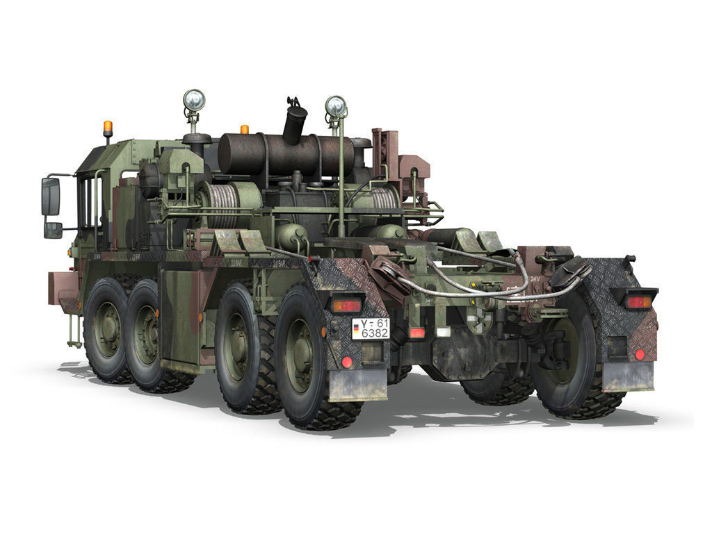Faun STL-56 Tank Transporter 3D model_5