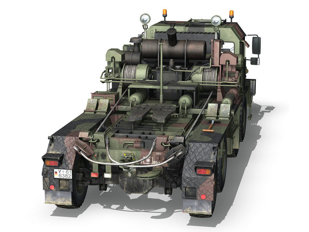 Faun STL-56 Tank Transporter 3D model_4