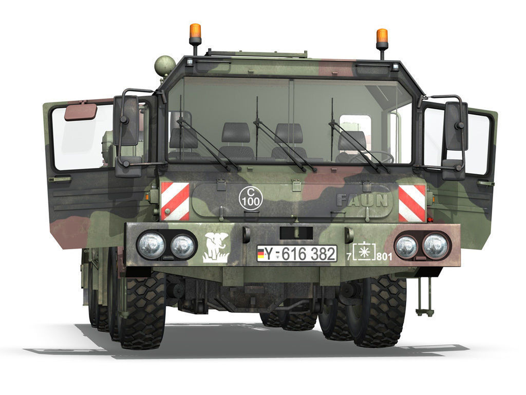 Faun STL-56 Tank Transporter 3D model_10