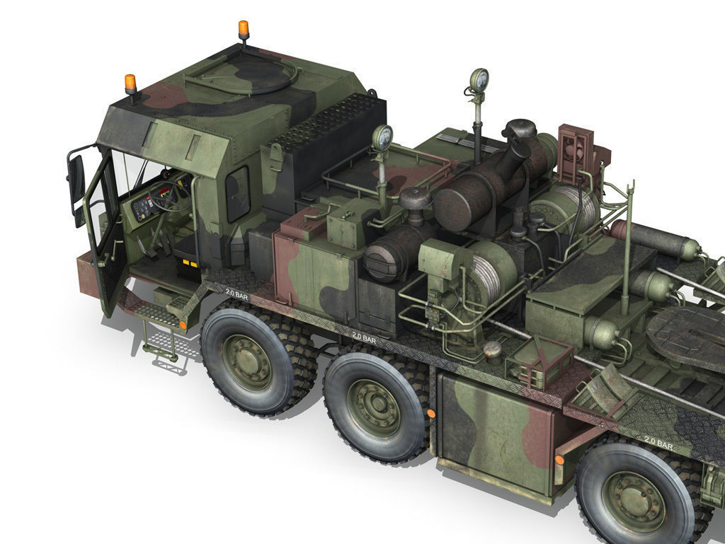 Faun STL-56 Tank Transporter 3D model_9