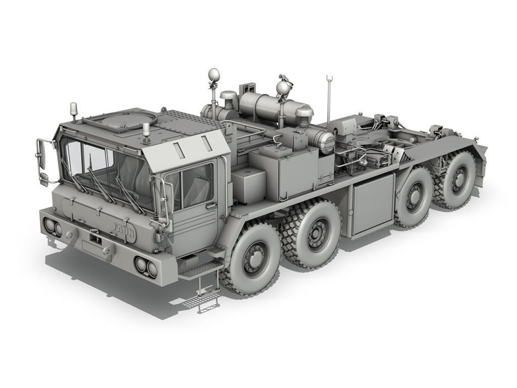 Faun STL-56 Tank Transporter 3D model_15