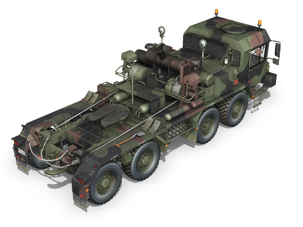 Faun STL-56 Tank Transporter 3D model_3