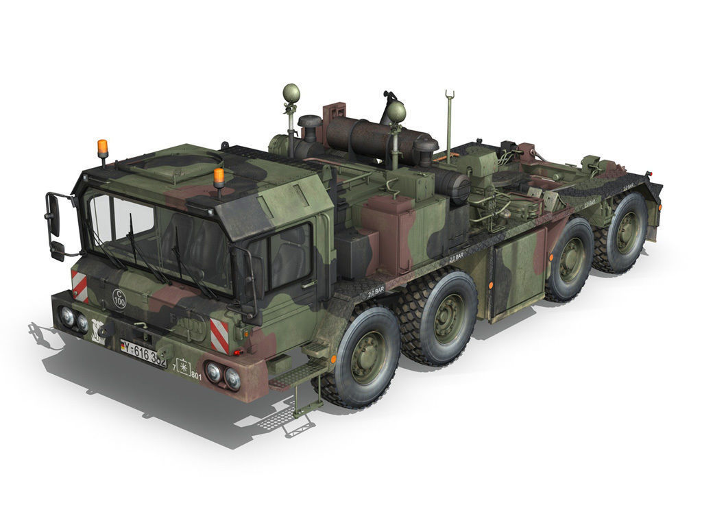 Faun STL-56 Tank Transporter 3D model_7