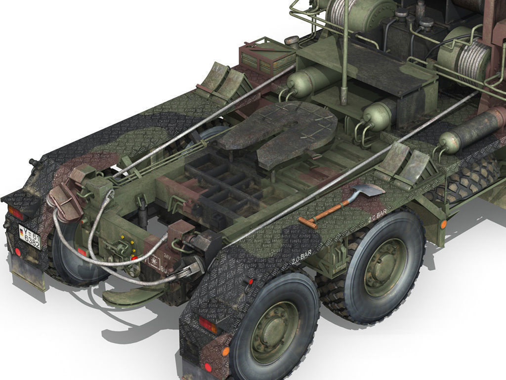 Faun STL-56 Tank Transporter 3D model_14