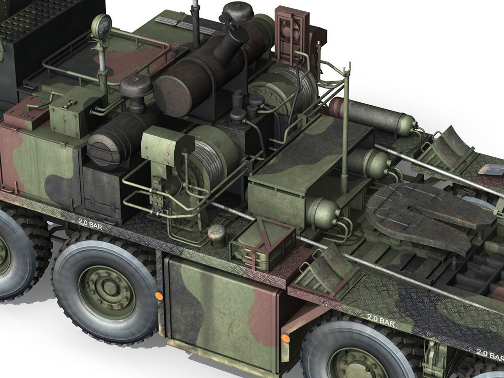 Faun STL-56 Tank Transporter 3D model_13
