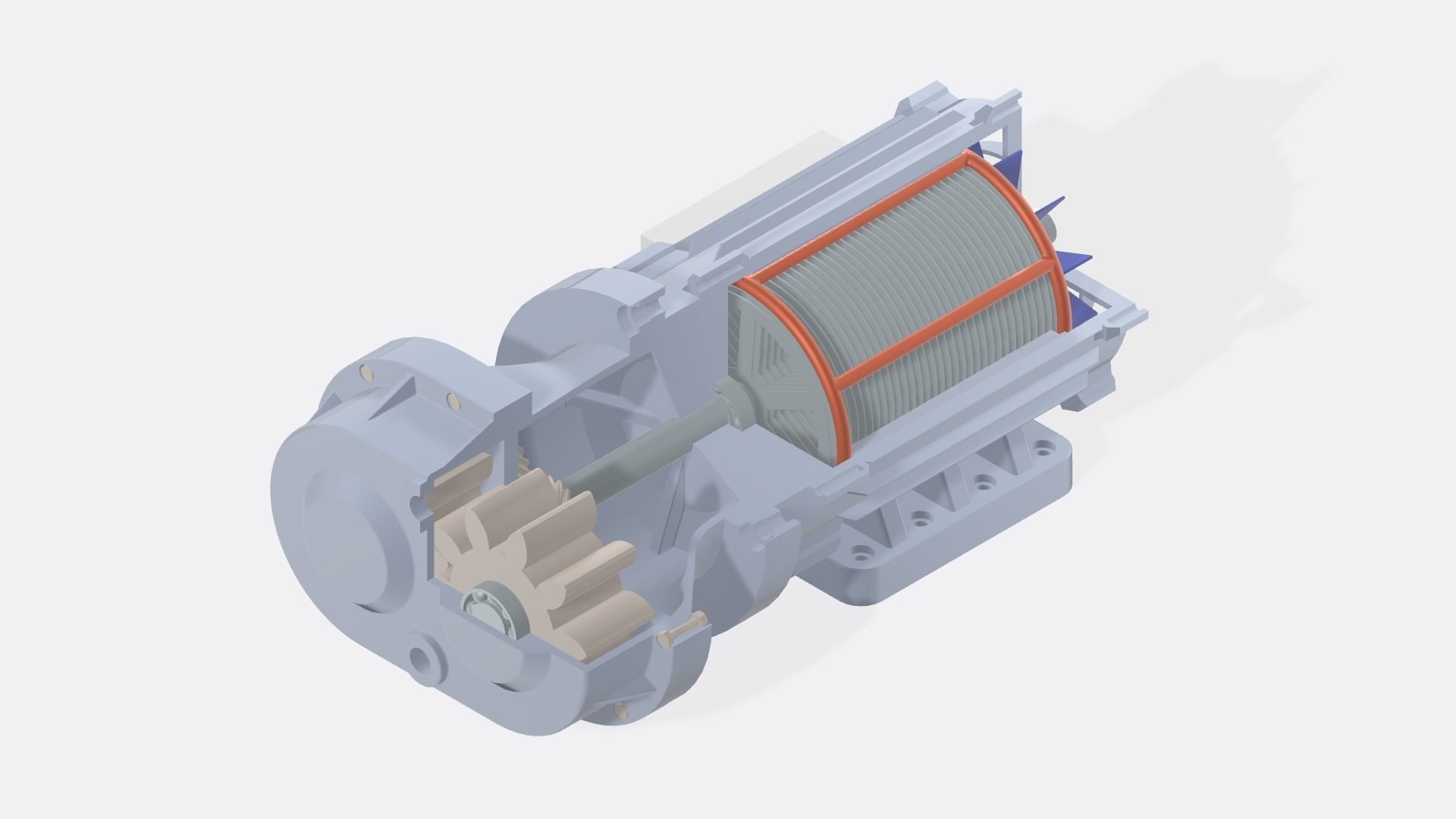 Hydraulic Pump Cross-Section 3D model_7