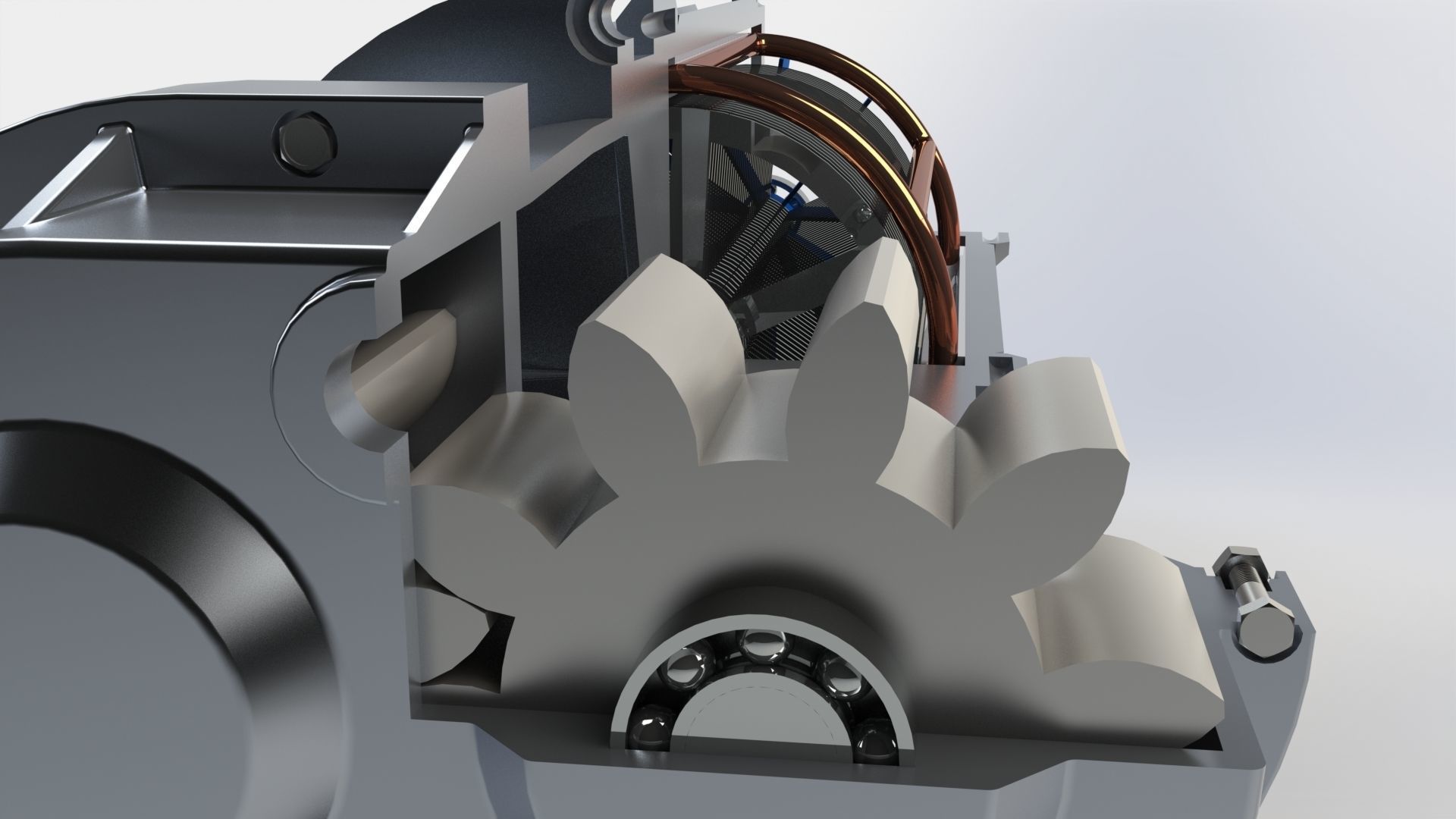 Hydraulic Pump Cross-Section 3D model_5