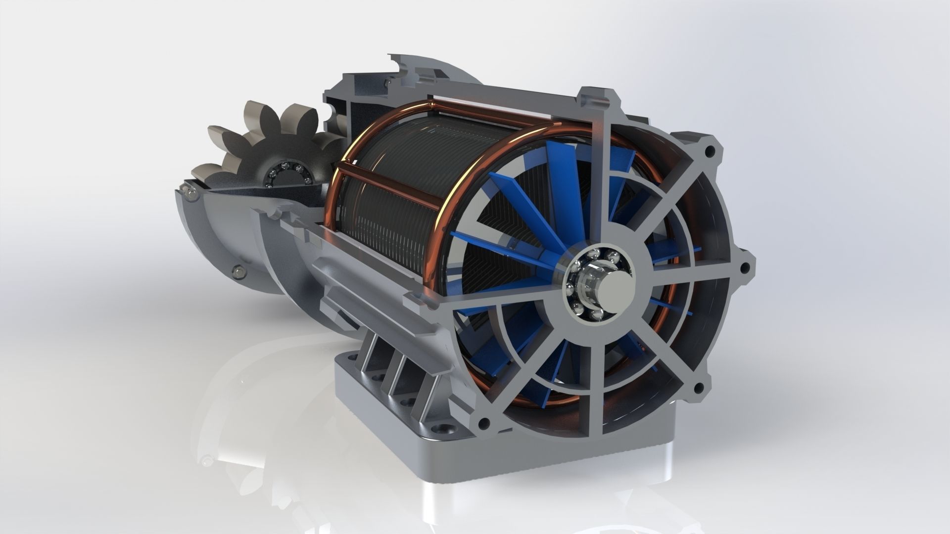 Hydraulic Pump Cross-Section 3D model_2