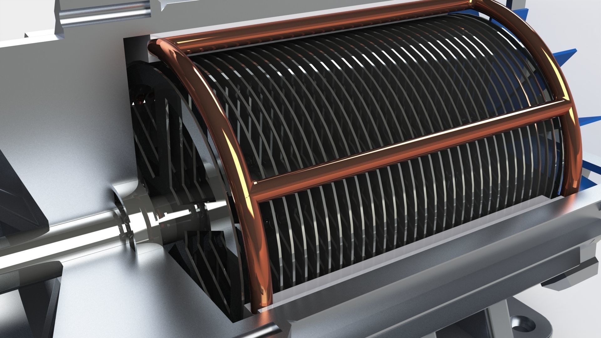 Hydraulic Pump Cross-Section 3D model_6