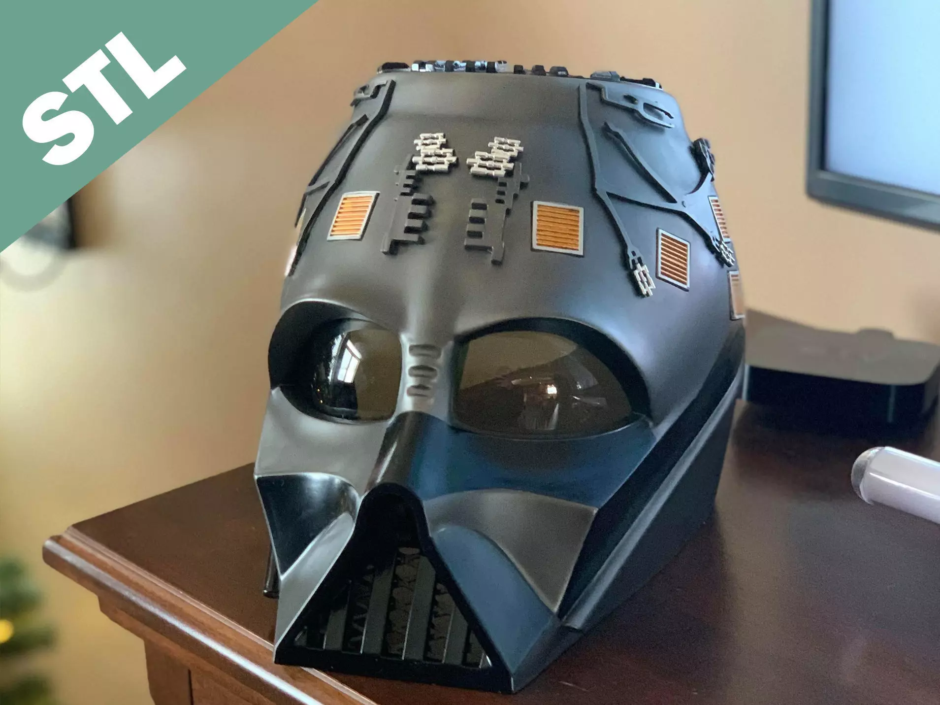 Darth Vador Helmet full details 3d print 3D print model_0