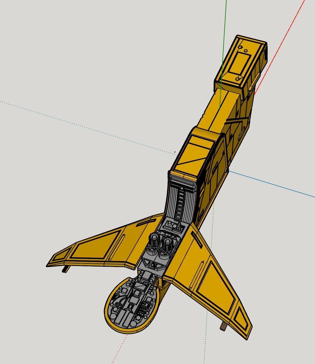 Star Wars - Hounds Tooth Ship Bossk Bounty Hunter 3D print model_9