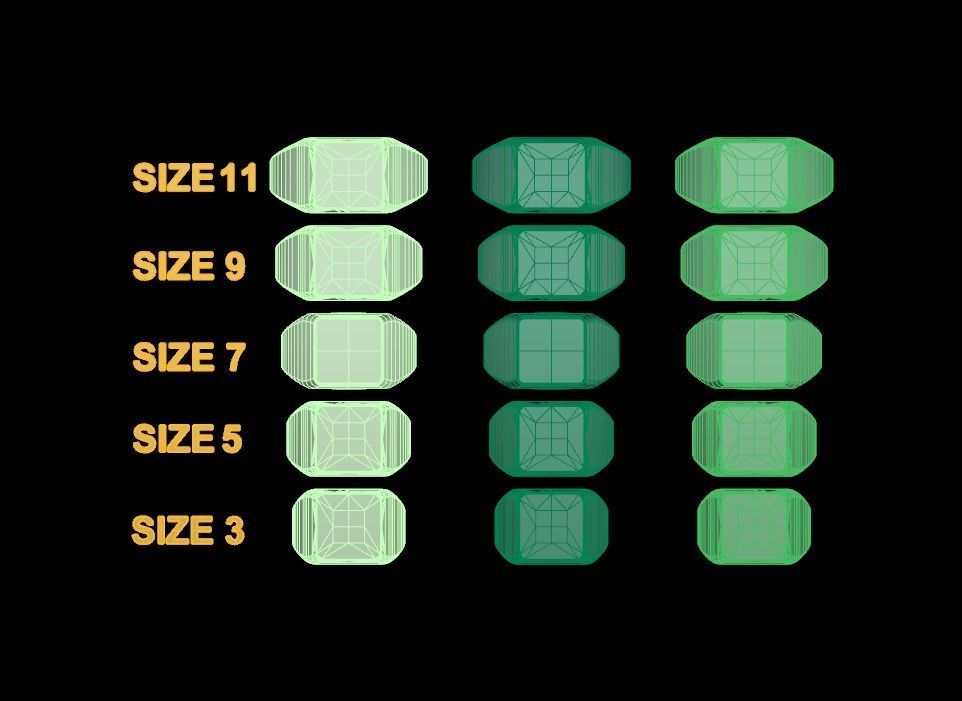 Signet Ring Rounded Shank Low Profile Mix Size 3D print model_4