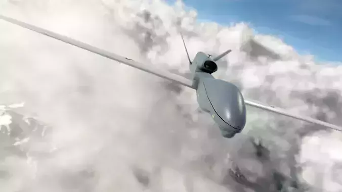 predator Drone Low-poly 3D model