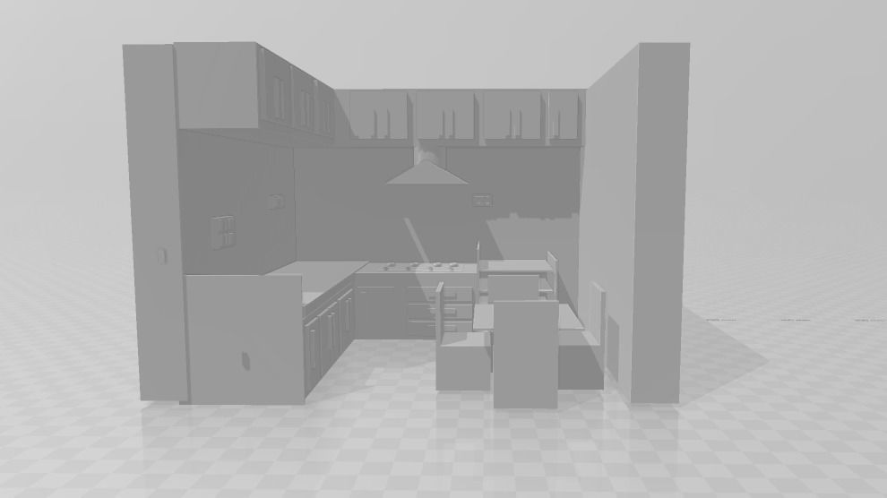 low budget kitchen furniture 3D print model_1
