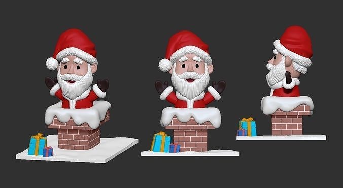 santa claus 3D print model